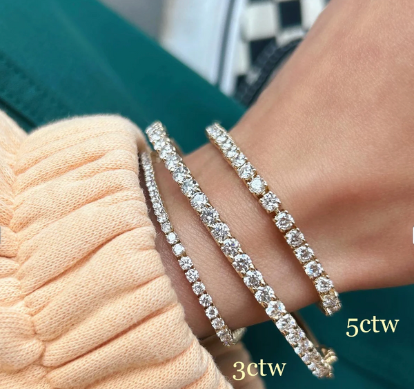 5cttw Lab Grown Diamond Tennis Bracelet (Final Sale) - The Golden