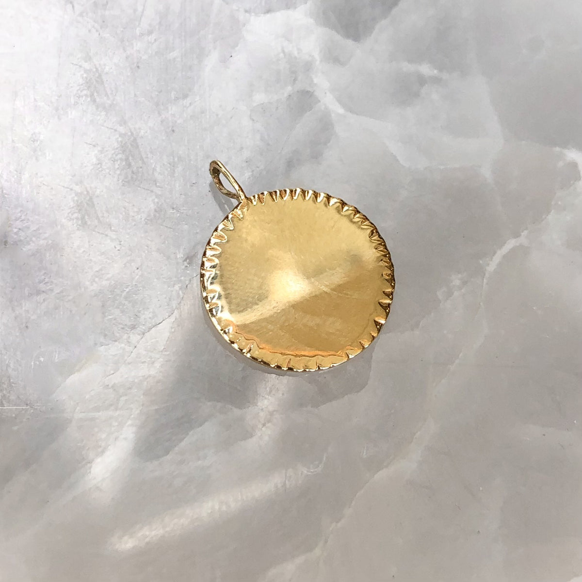 Engravable Gold Pendant