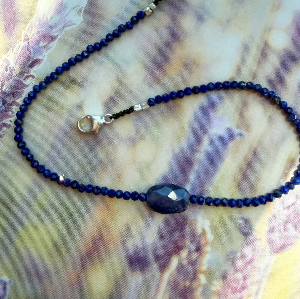 Deep Blue, Lapis & Sapphire Bracelet