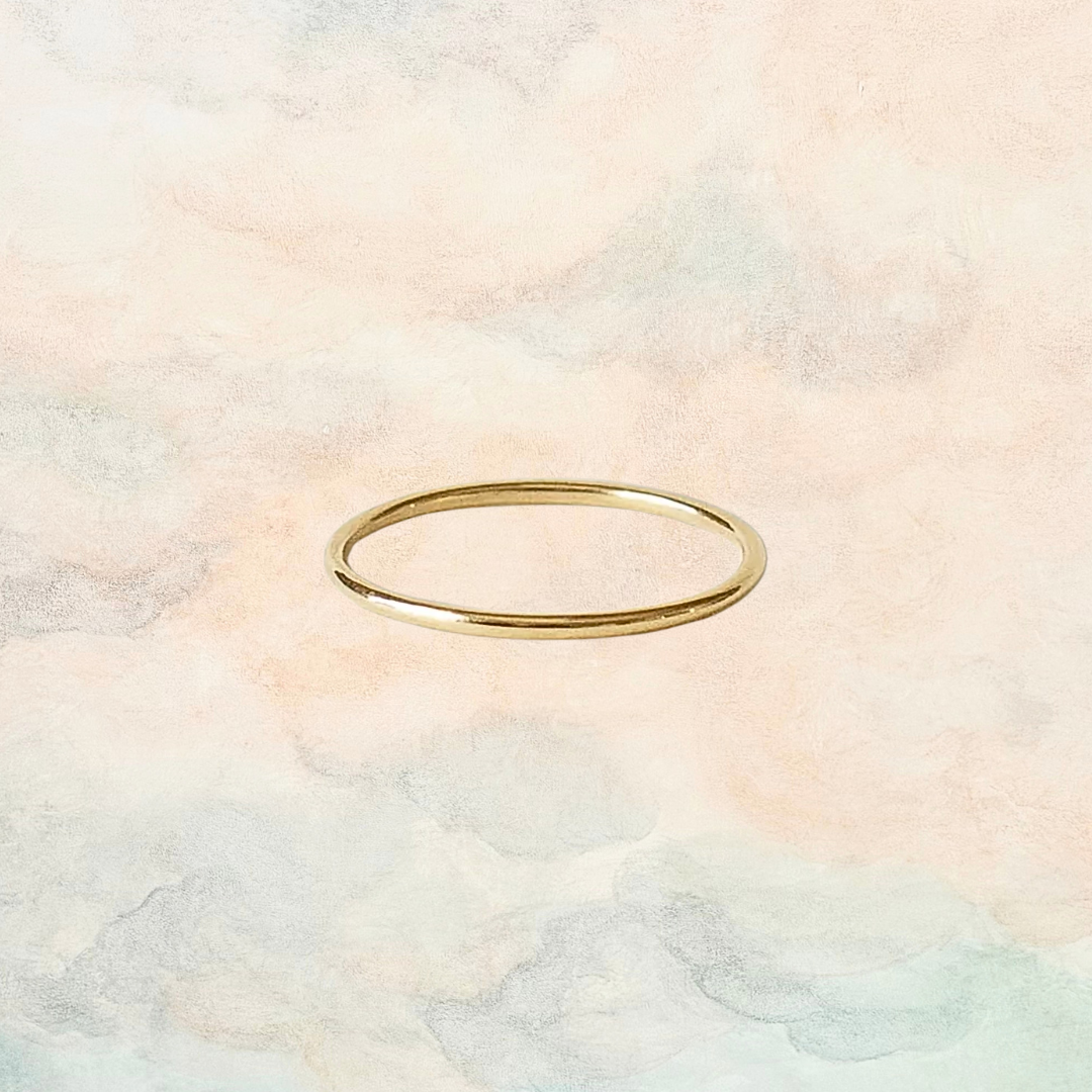 Halo, Simple Dainty Stack Ring