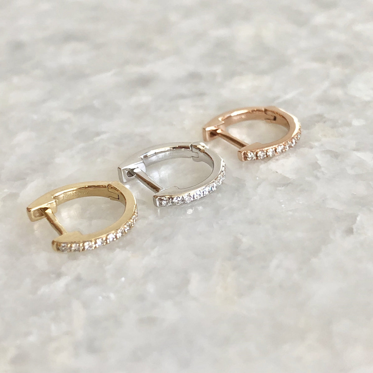 Mini Diamond Huggie