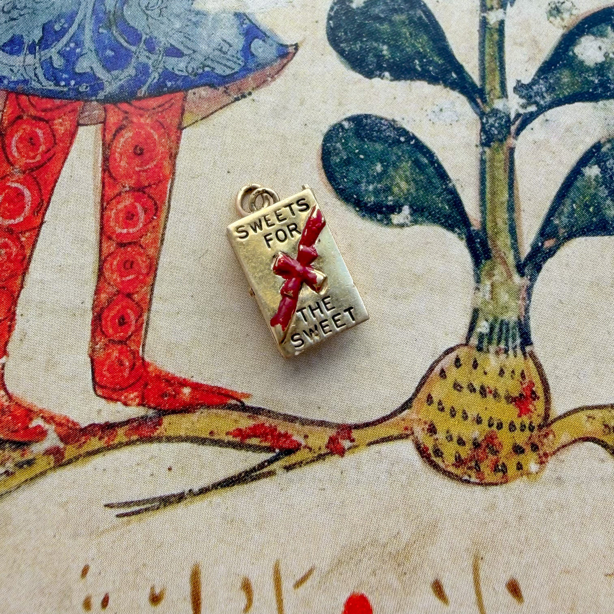 Bon Bon, Vintage Enamel Box of Chocolates Functional Charm