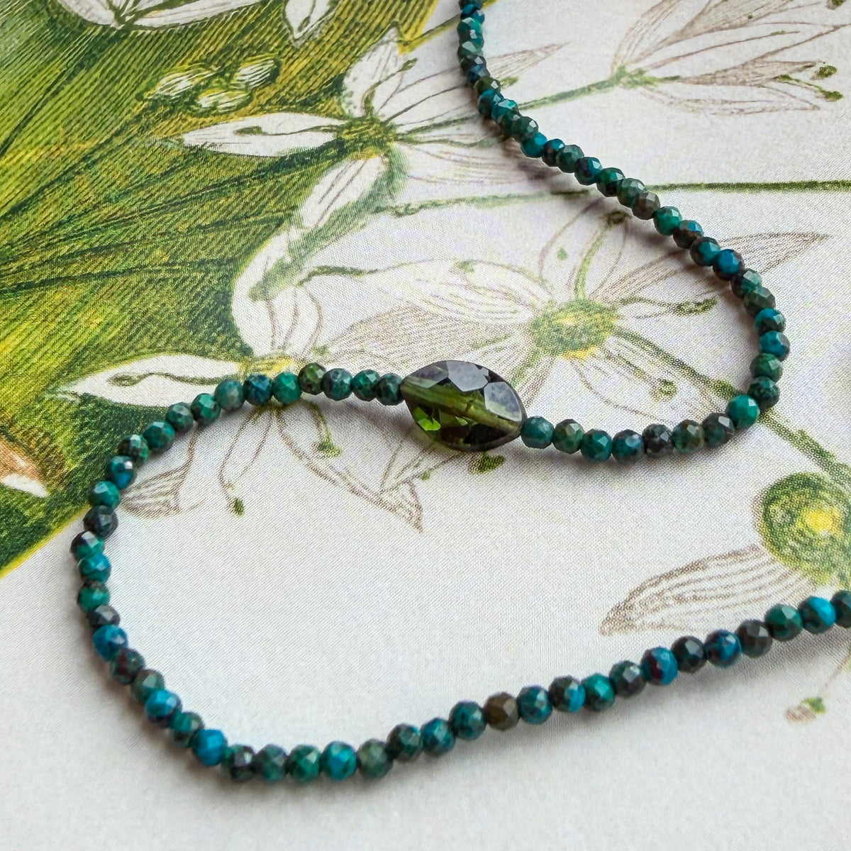 Selva, Chyrsoprase & Tourmaline Bracelet