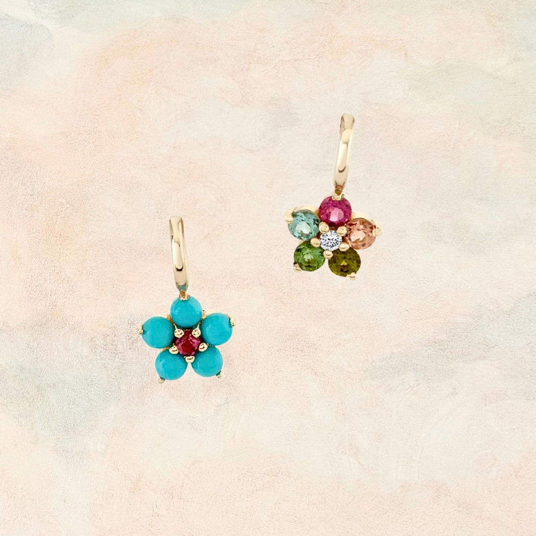 Just Because, Floral Gemstone Charm