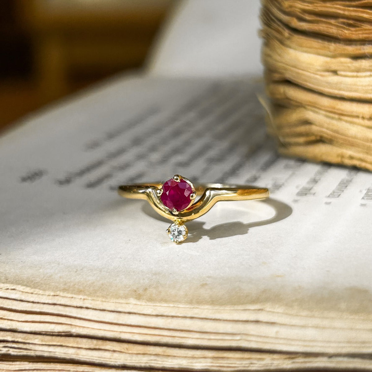 Ruby Diamond Aspect Ring