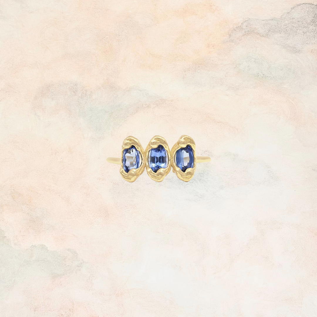 Trilogy Ring — Blue Ring — size 6