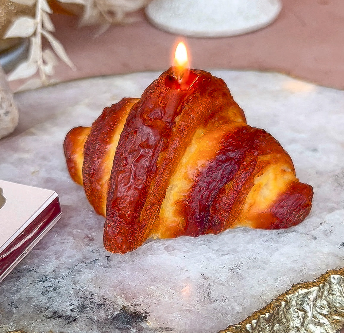 Decorative Croissant Candle