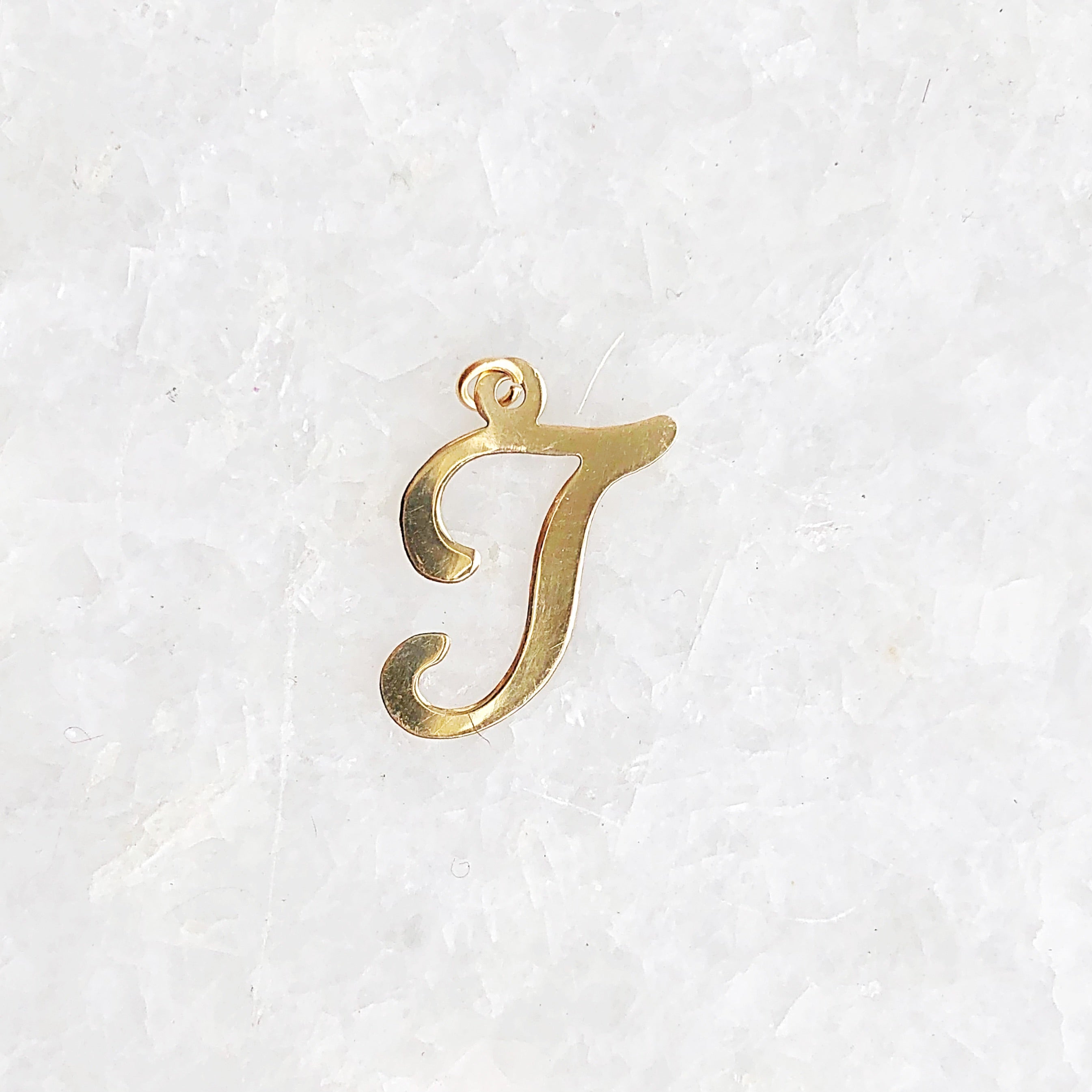 Vintage Letter Charm - The Golden Carrot