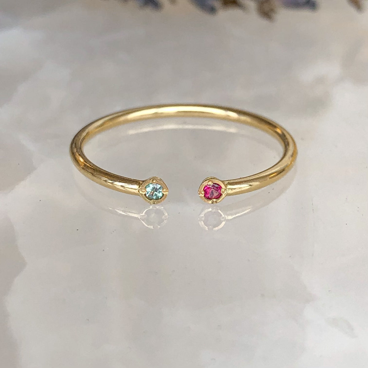 Dual Birthstone Stacker (Final Sale)