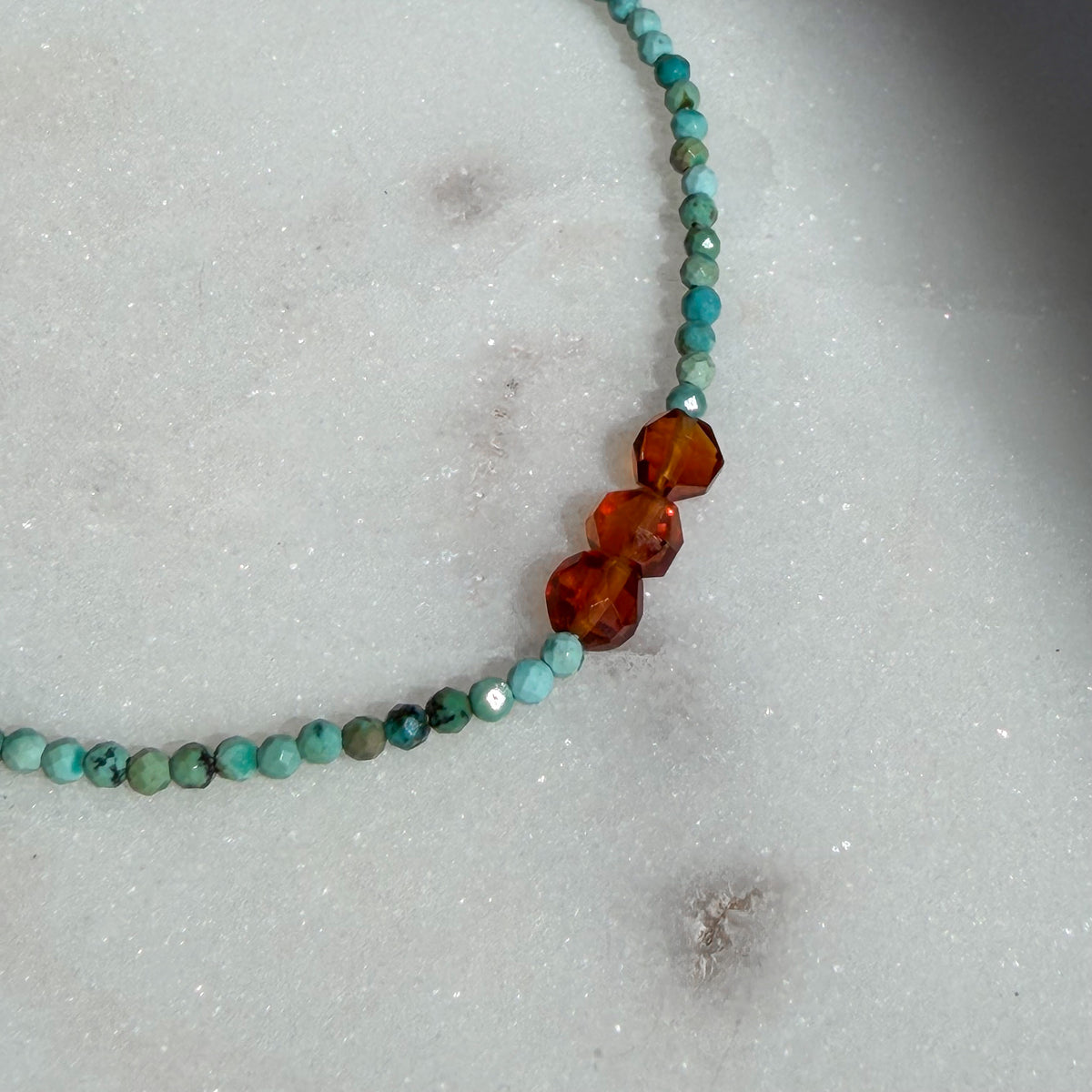 Volcano, Turquoise & Garnet Bracelet
