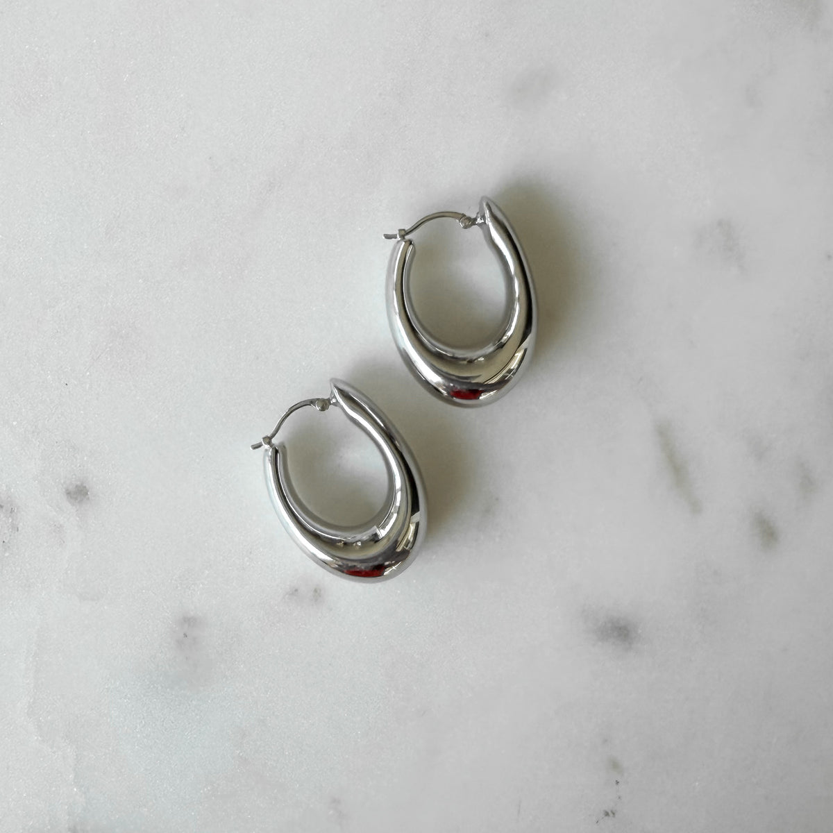 Maude, Sterling Silver Sculptural Hoops