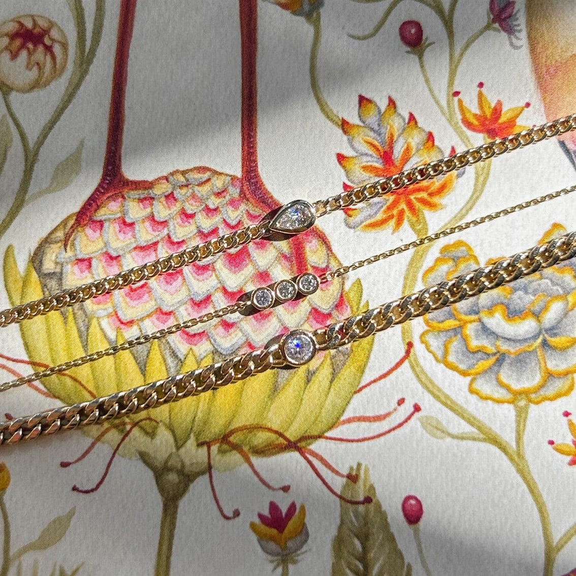 Dainty Diamond Trio Bracelet (FINAL SALE)