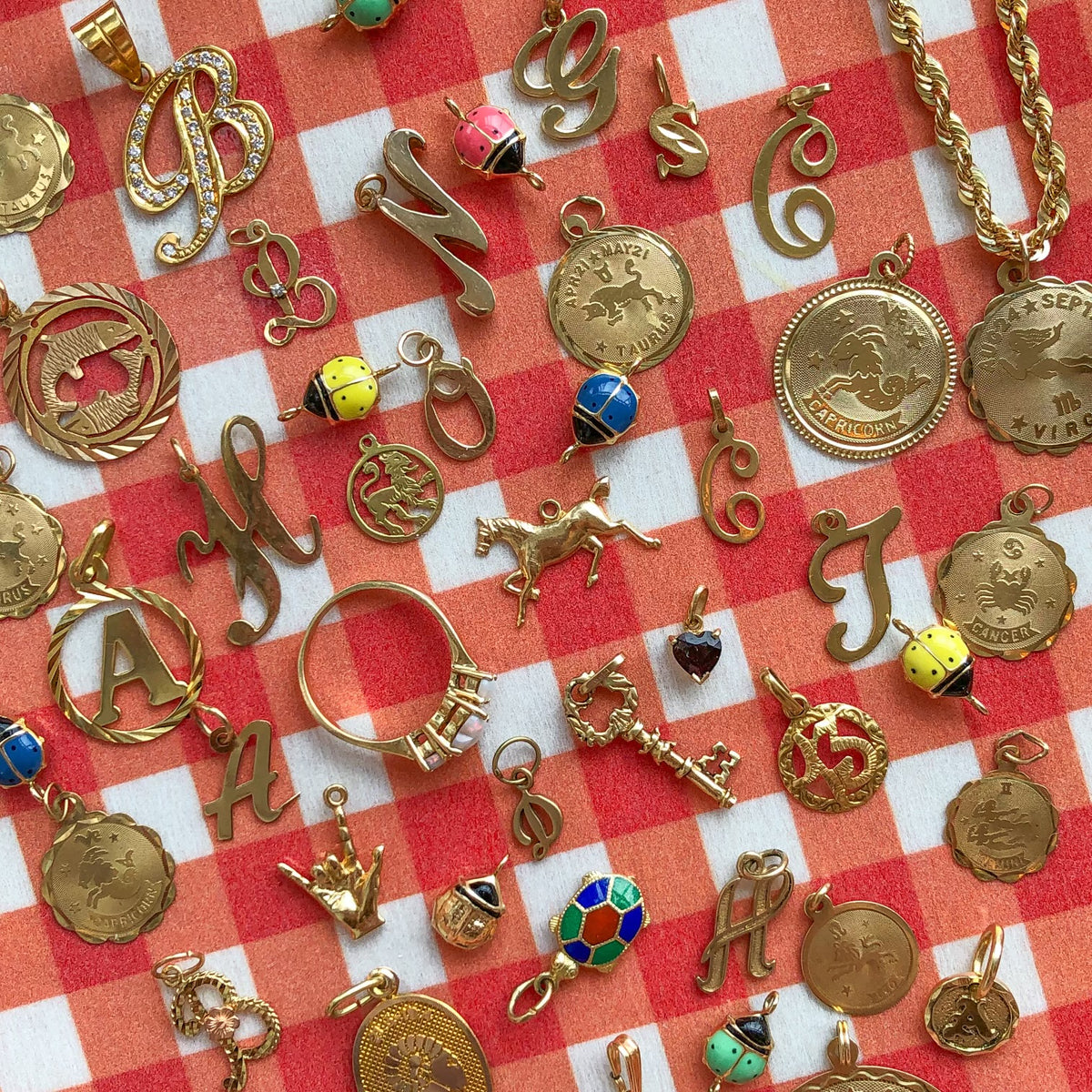 Virgo, Vintage Charms/Pendants