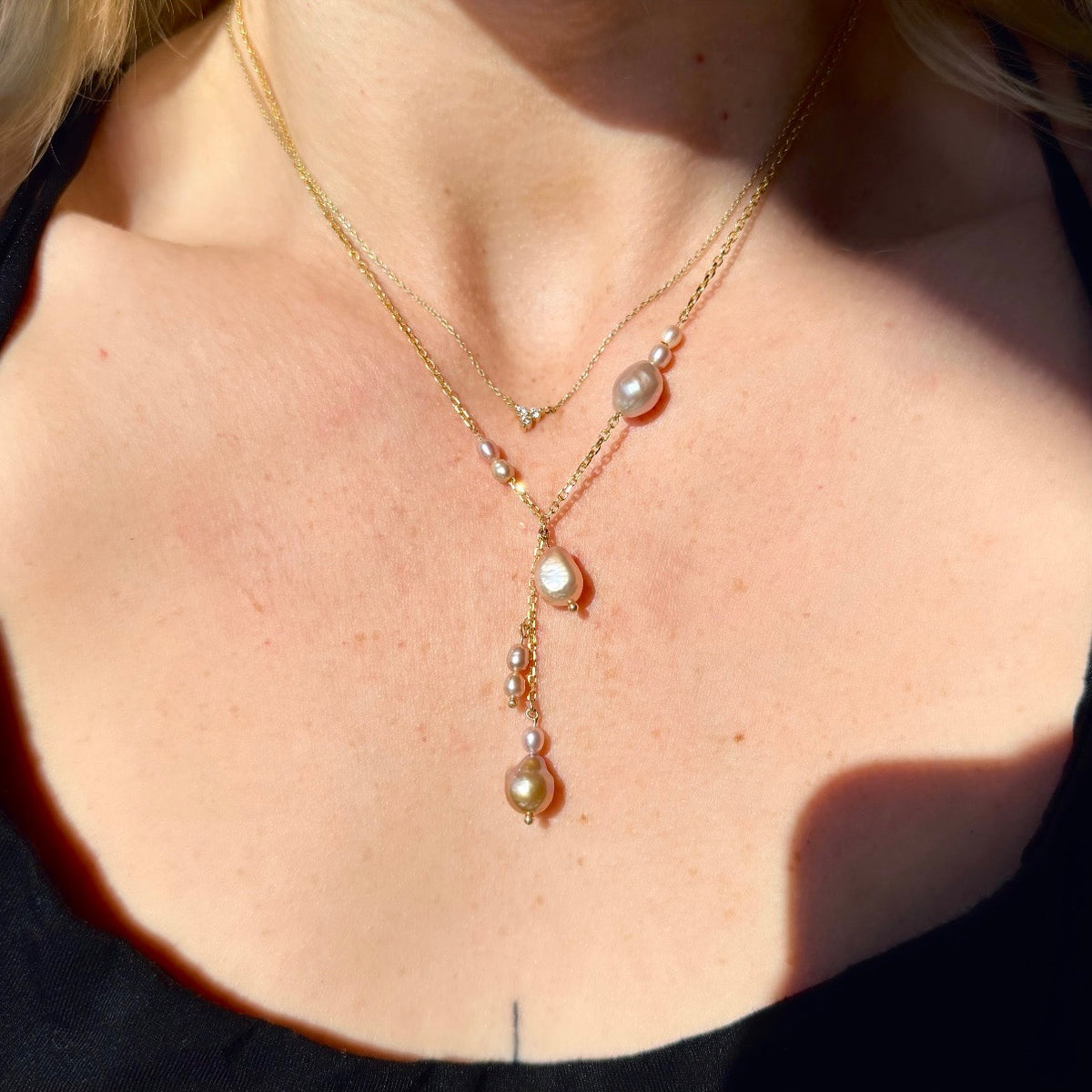 Siren, Blush Pearl Necklace