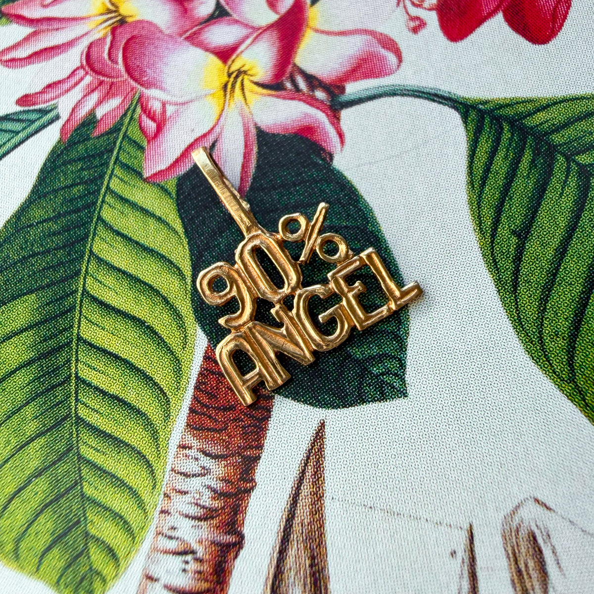 Kinda Sweet, Vintage '90% Angel' Charm