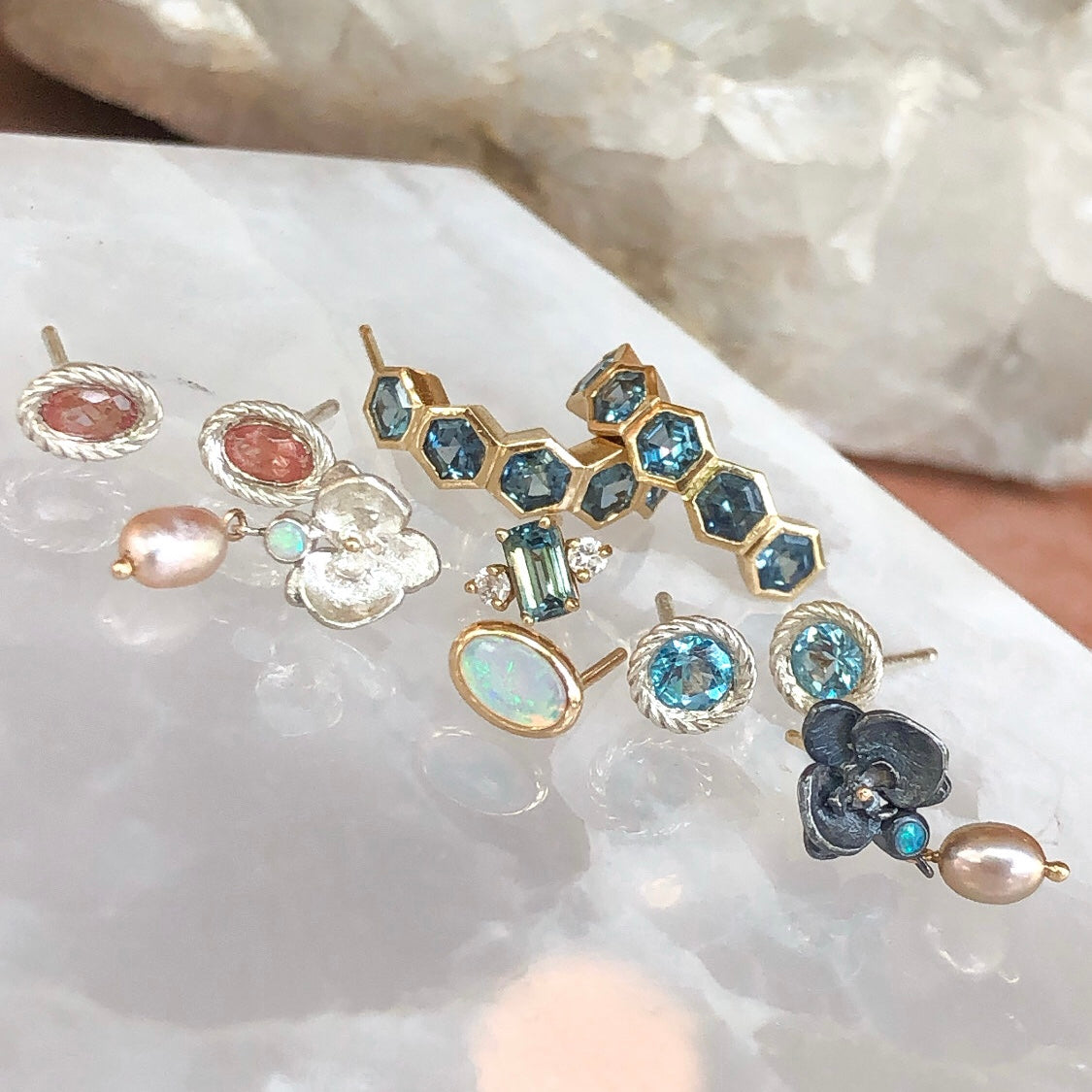 Stellar, Braided Sterling Silver Earrings