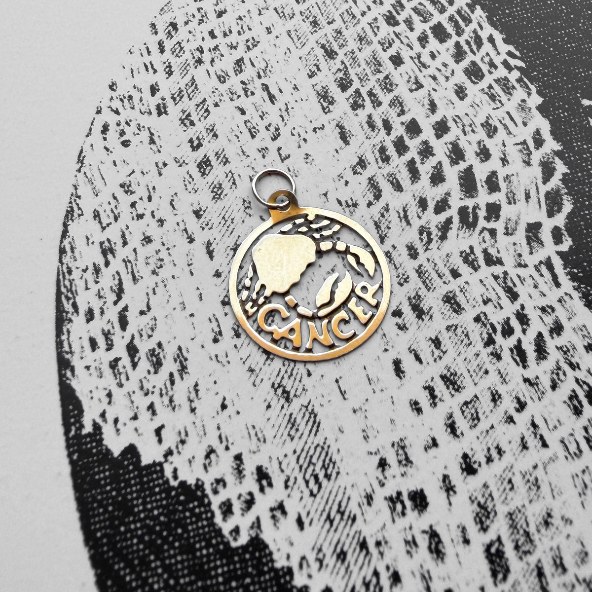 Of Water, Vintage Cancer Zodiac Charm