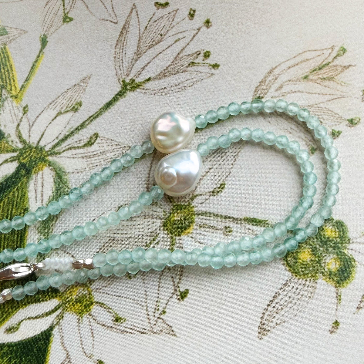 Hereafter, Pearl & Aquamarine Bracelet