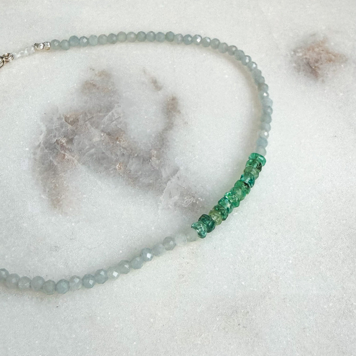 Everglades, Aquamarine & Emerald Bracelet