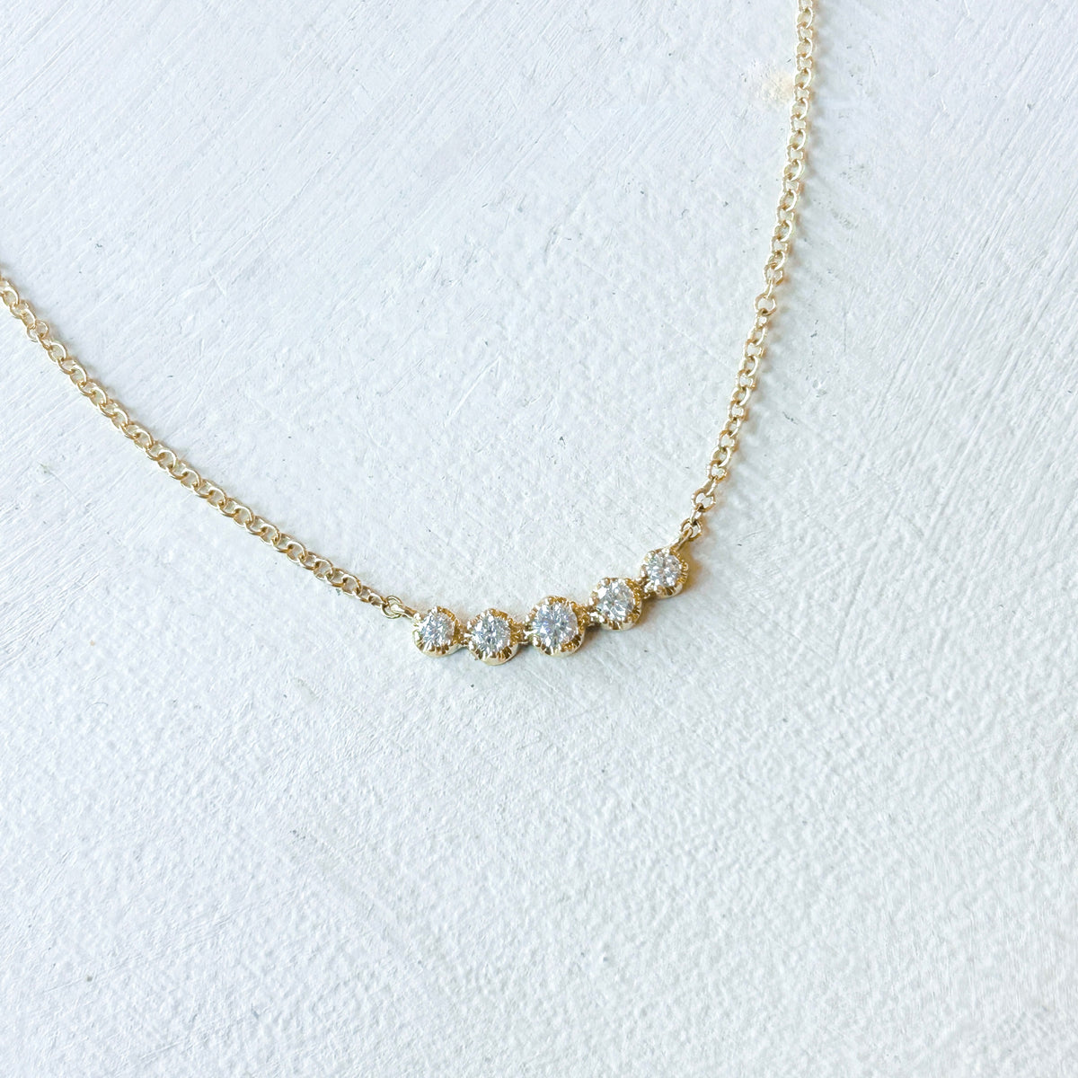 Diamond Crescent Necklace