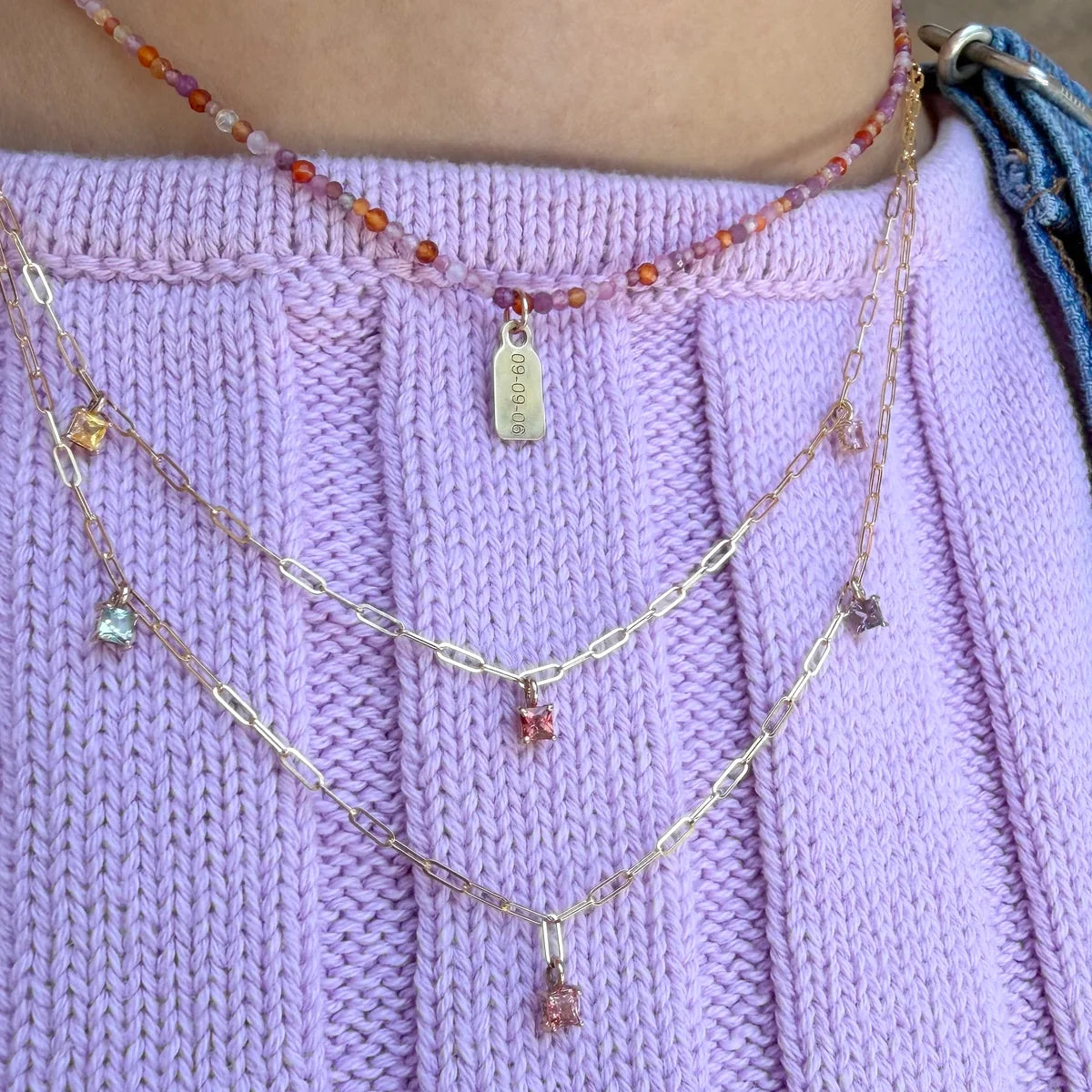 Posy, Paper Clip Chain Necklace