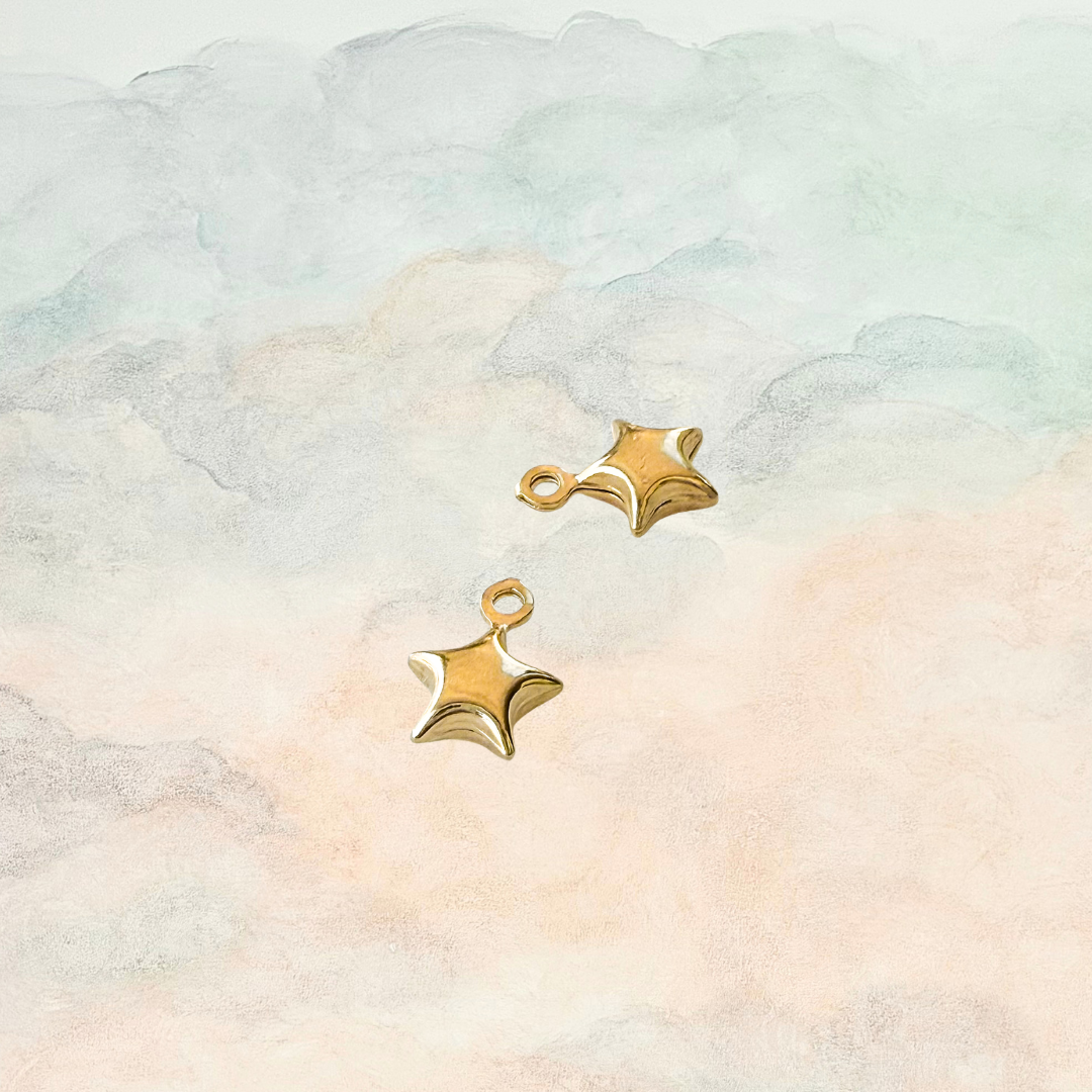Bonne Nuit, Vintage Puffy Star Charm