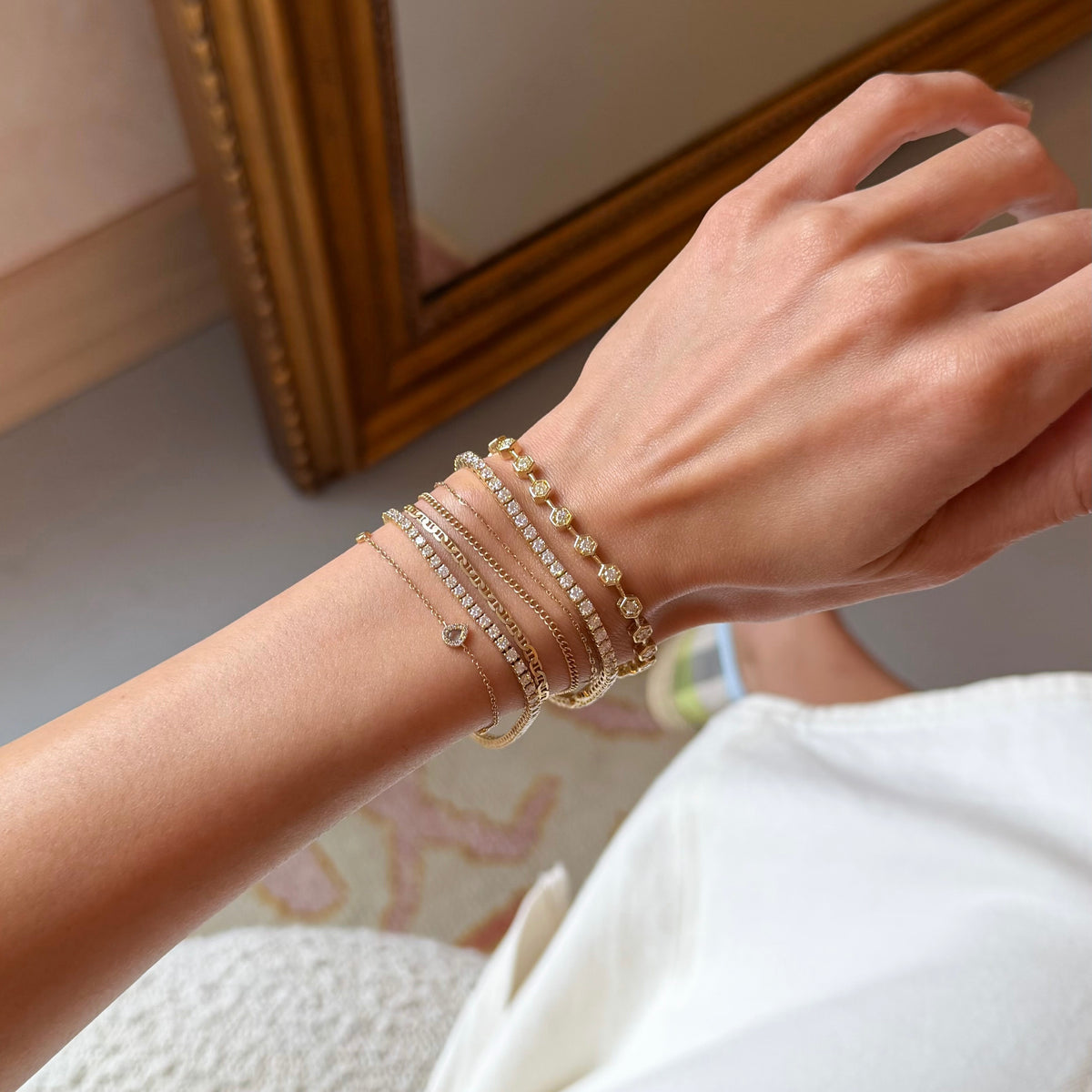 Classic Carats, 4.04cttw Lab Grown Diamond Tennis Bracelet