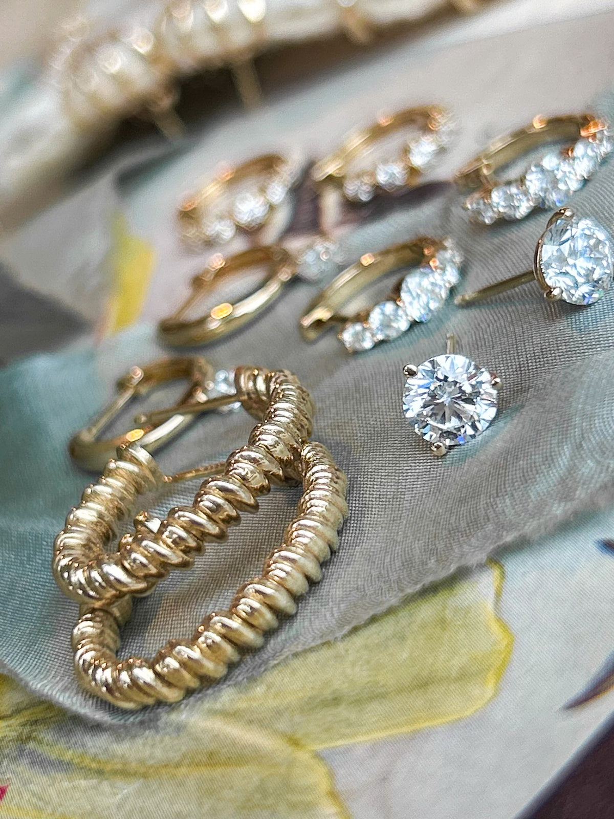 Unraveled, Large Textured Rope Hoops