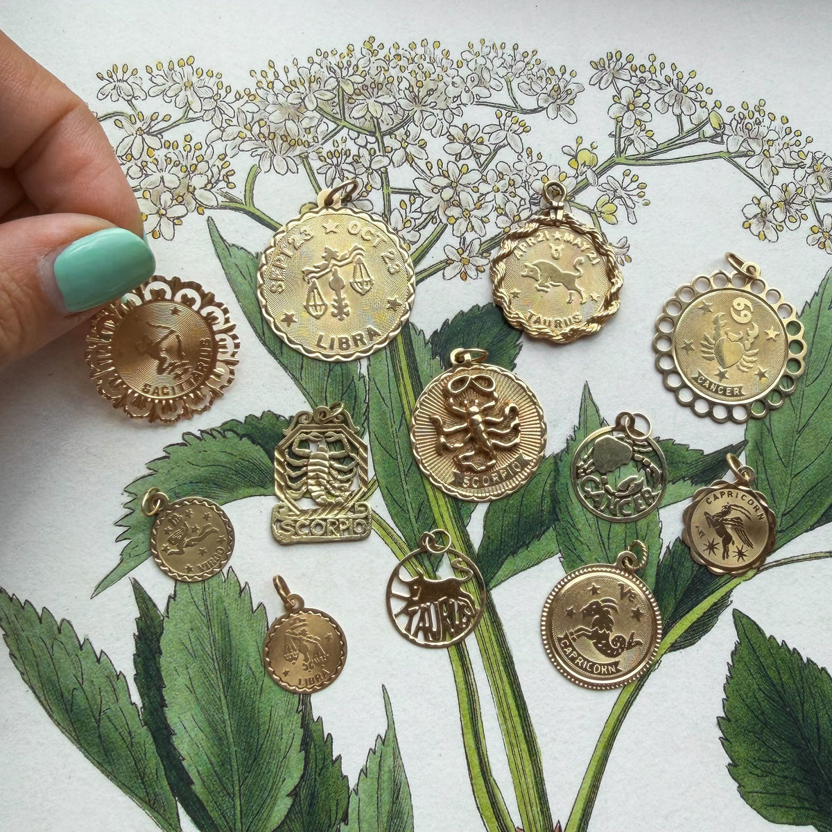Of Water, Vintage Cancer Charms