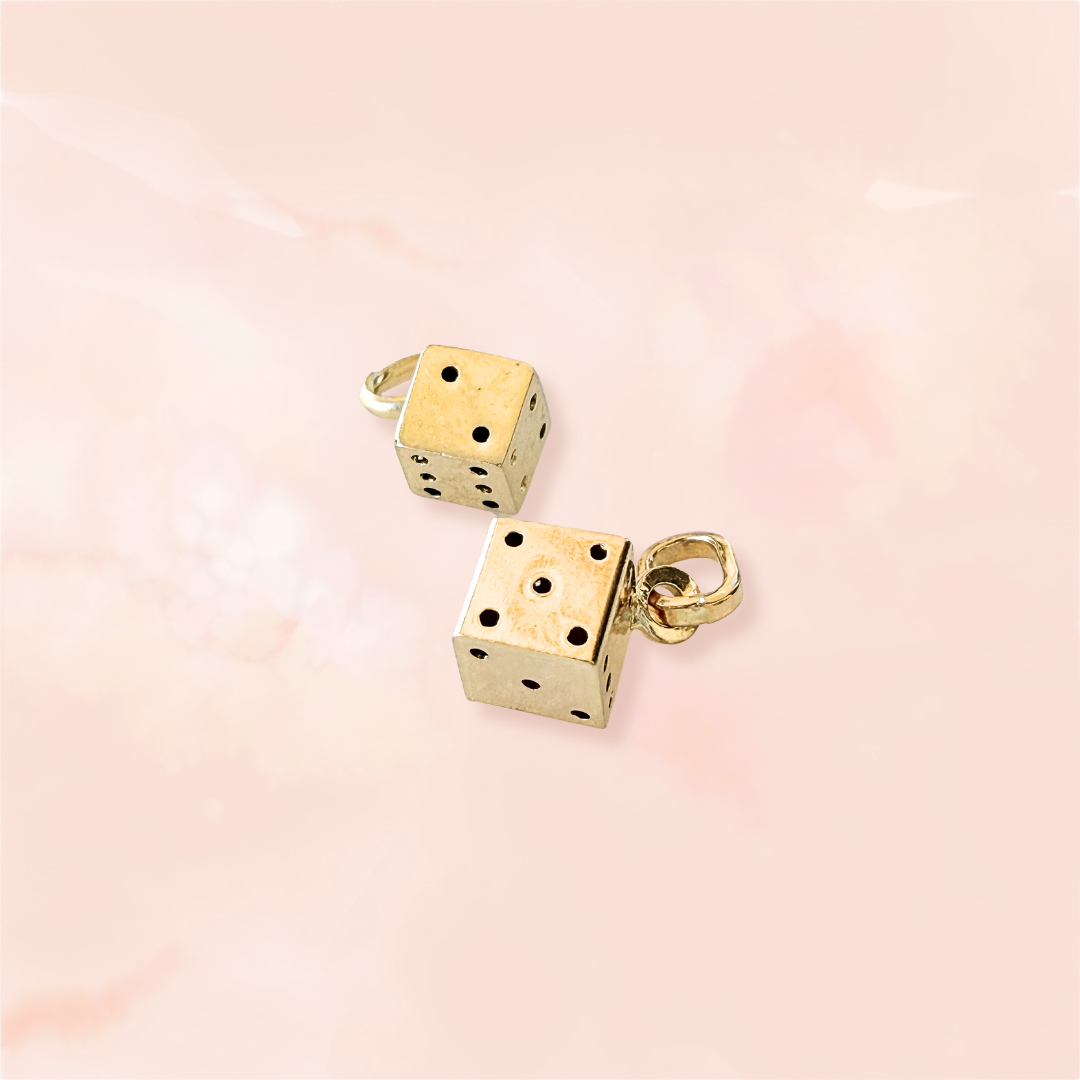 Vintage Dice Charm