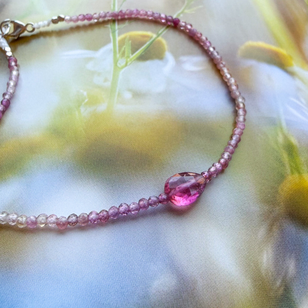 Wanda, Ombré Pink Tourmaline Bracelet