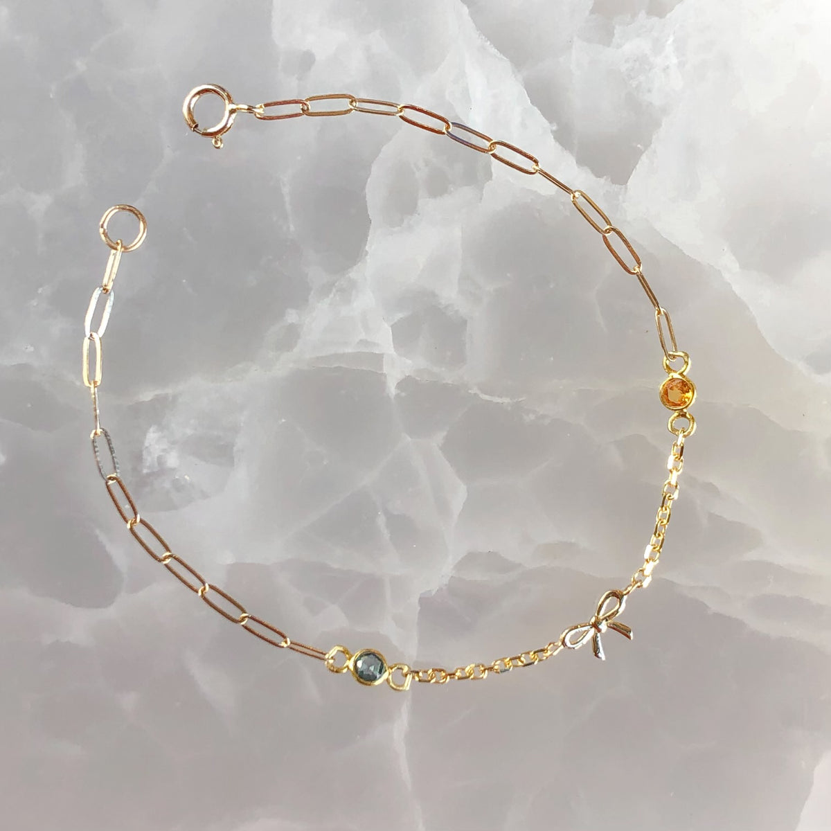 En Pointe, Sapphire Bow Bracelet