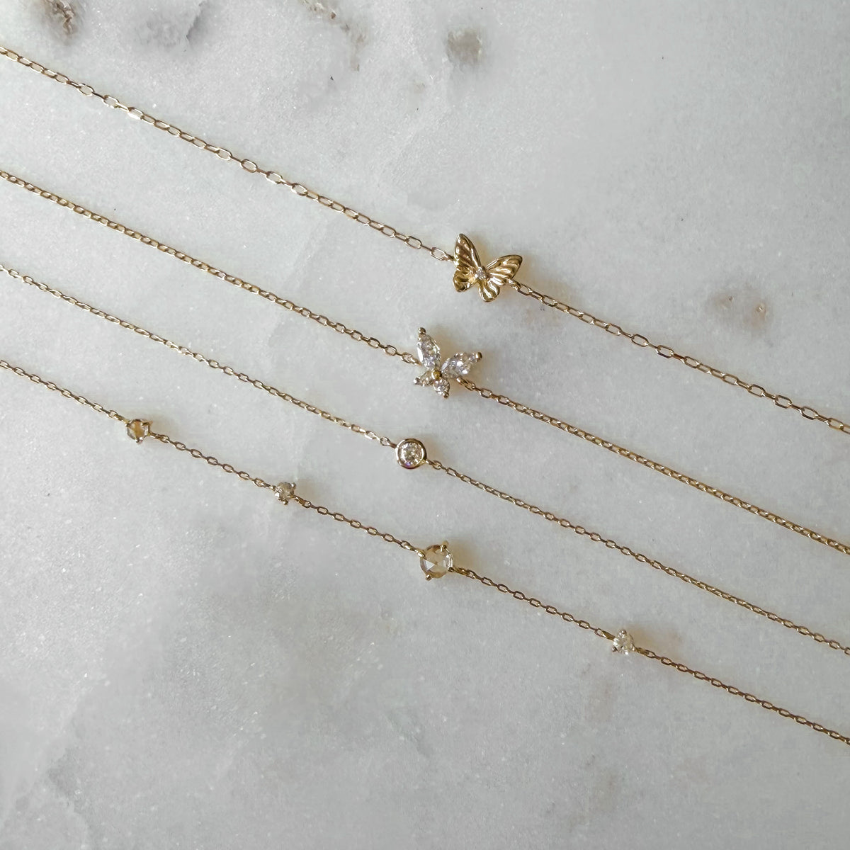 Faerie, Dainty Diamond Bracelet