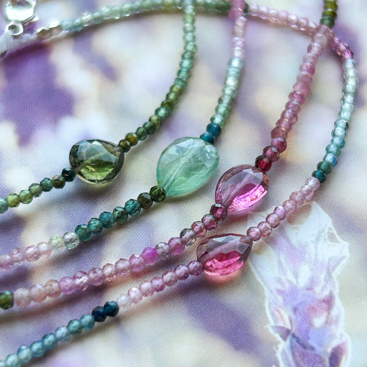 Agua de Sandía, Tourmaline Bracelet