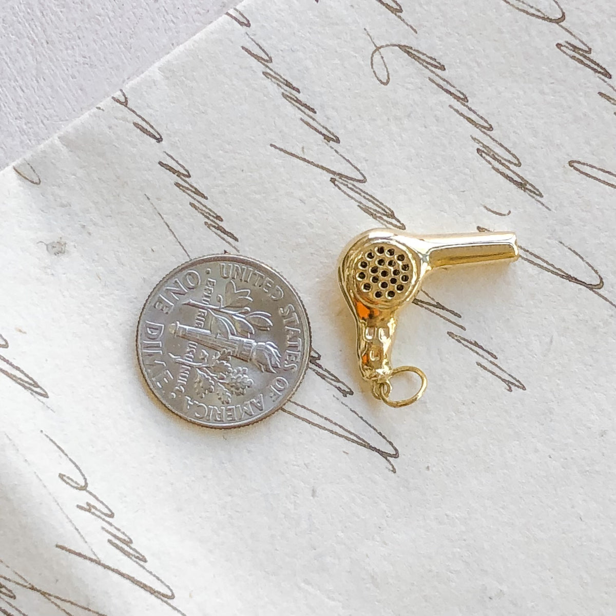 Vintage Hair Dryer Charm