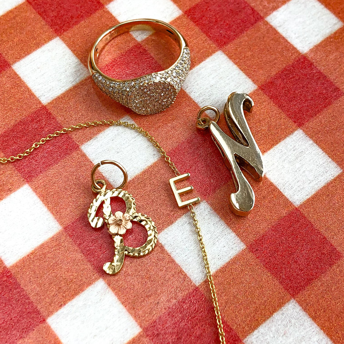 Vintage Letter Charms