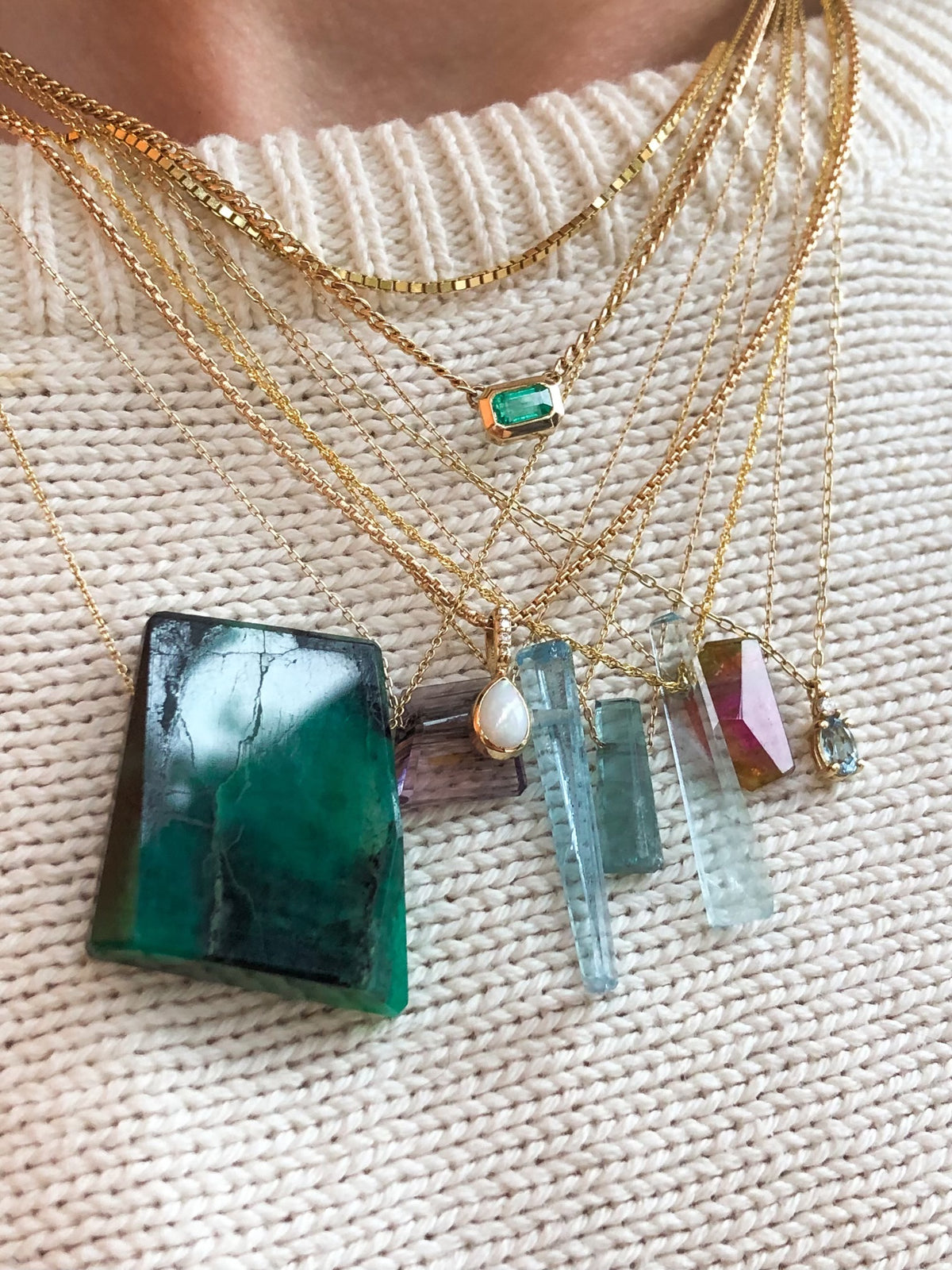 Rutilated Tourmaline Necklace