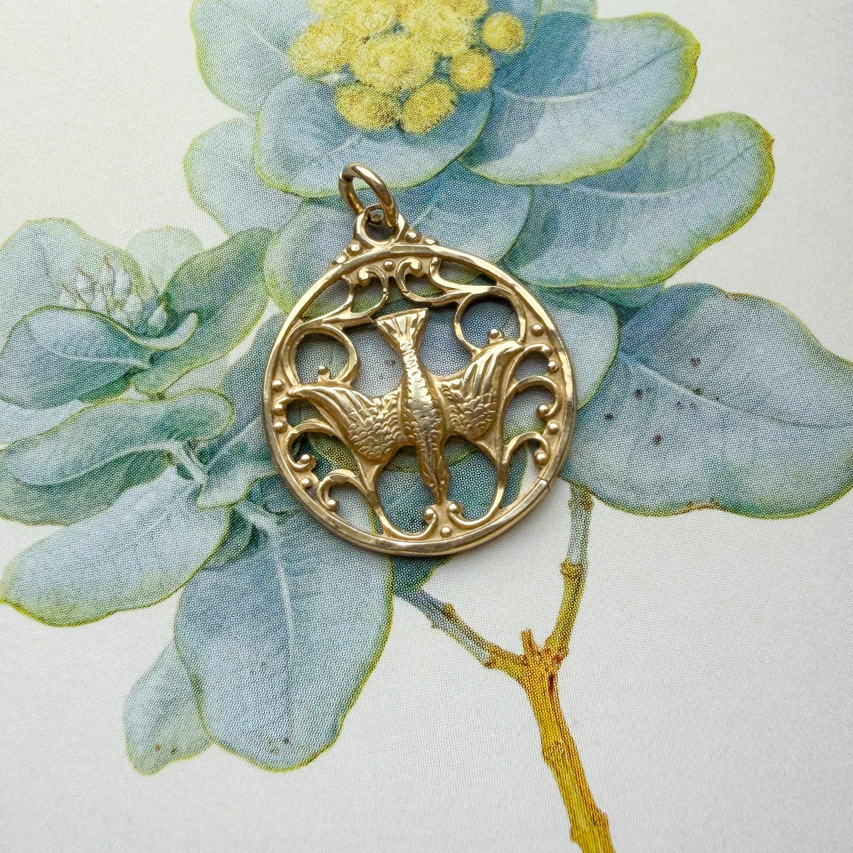 Free, At Last, Vintage Avian Medallion