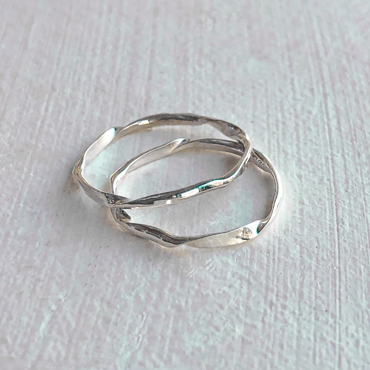 Sterling Silver Ribbon Ring