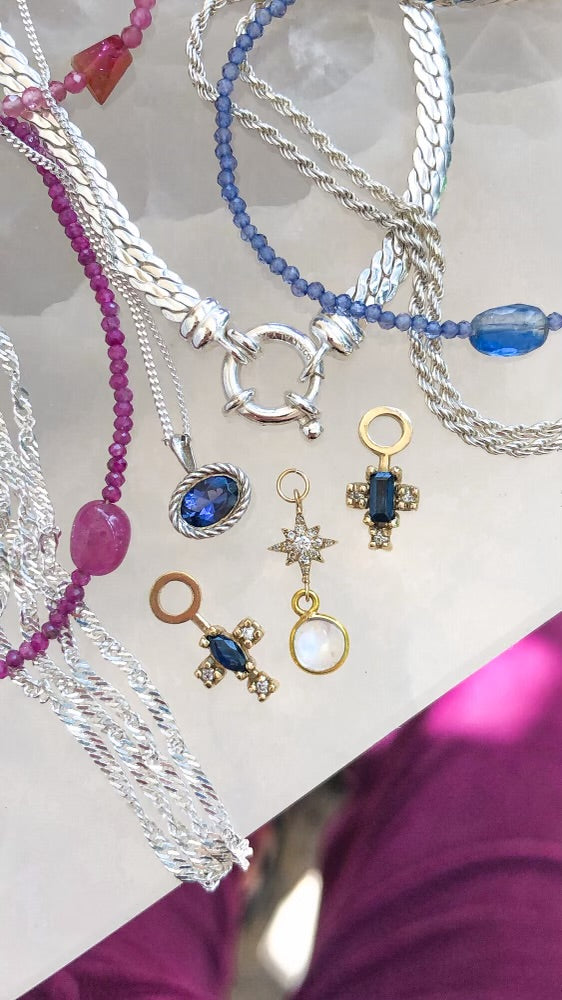 Espíritu, Sapphire &amp; Diamond Earring Charm