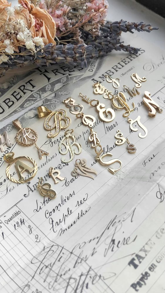 Vintage Letter Charms