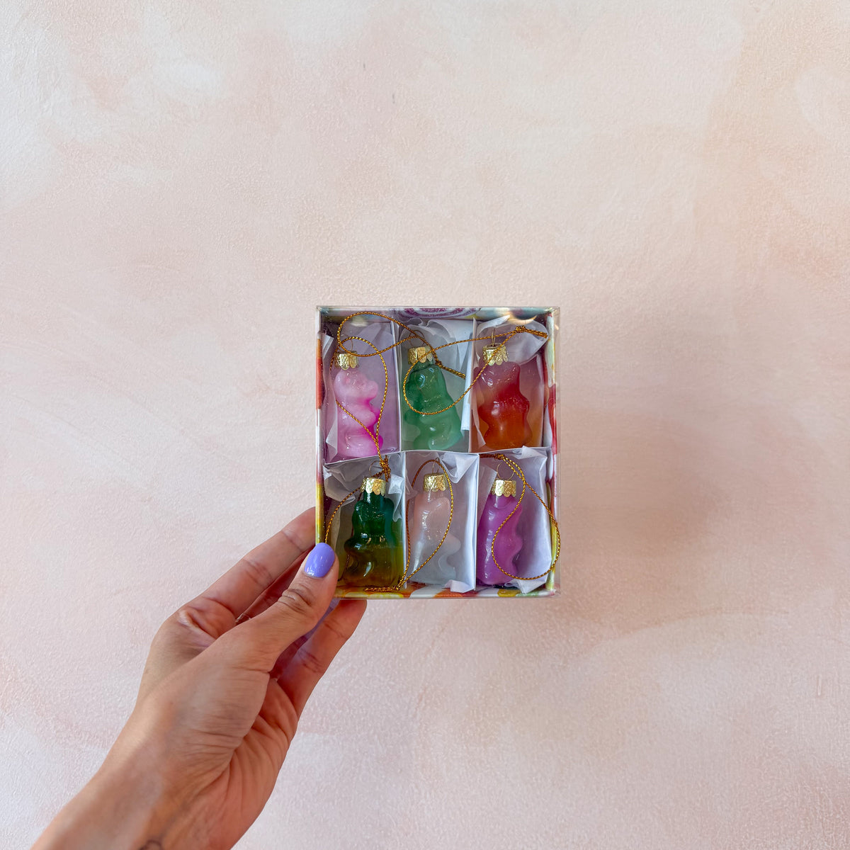 Gummy Bear, Ombré Glass Ornament