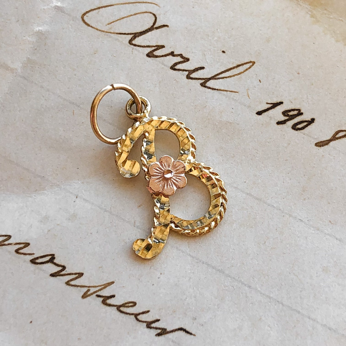 Vintage Letter Charms