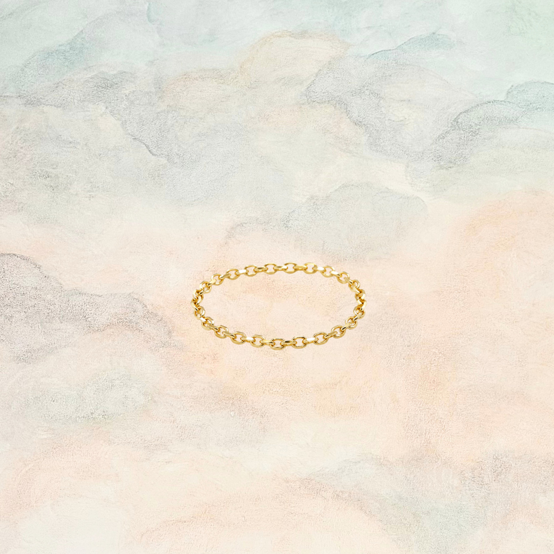 Sully, Sparkly Cable Chain Ring