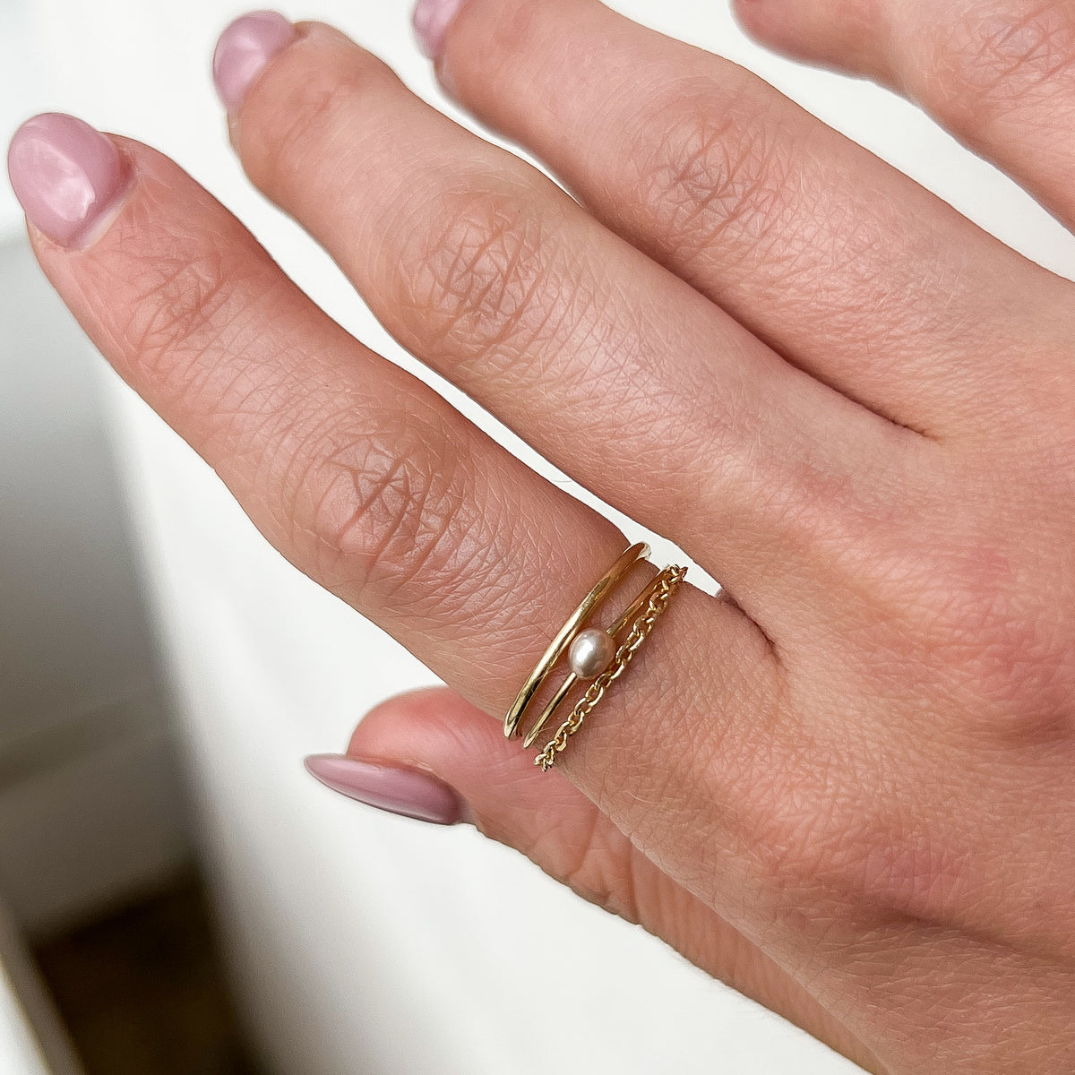 Dancing Pearl Ring