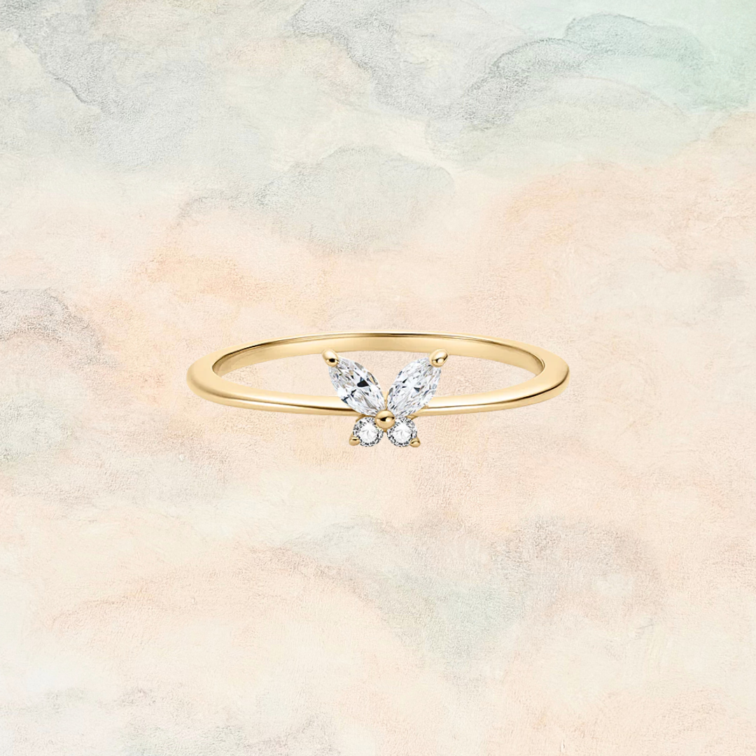 Krystal, Lab Grown Diamond Butterfly Ring