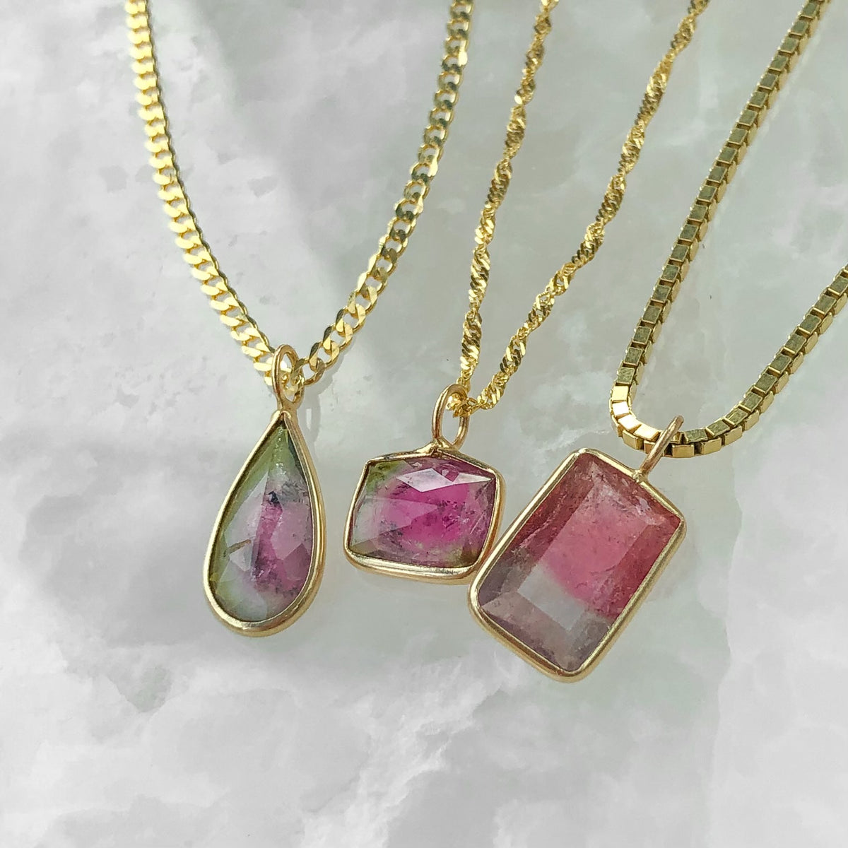 Sugar Gem, Tourmaline Necklace