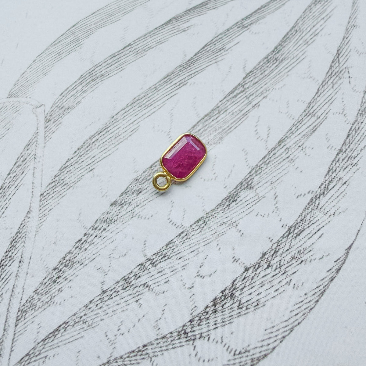 Cherry, 18k Ruby Charm (July)