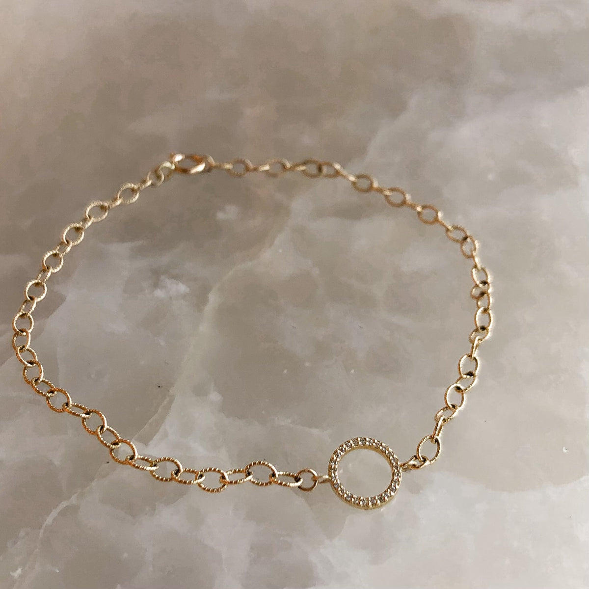 Anastasia, Diamond Charm Rolo Bracelet