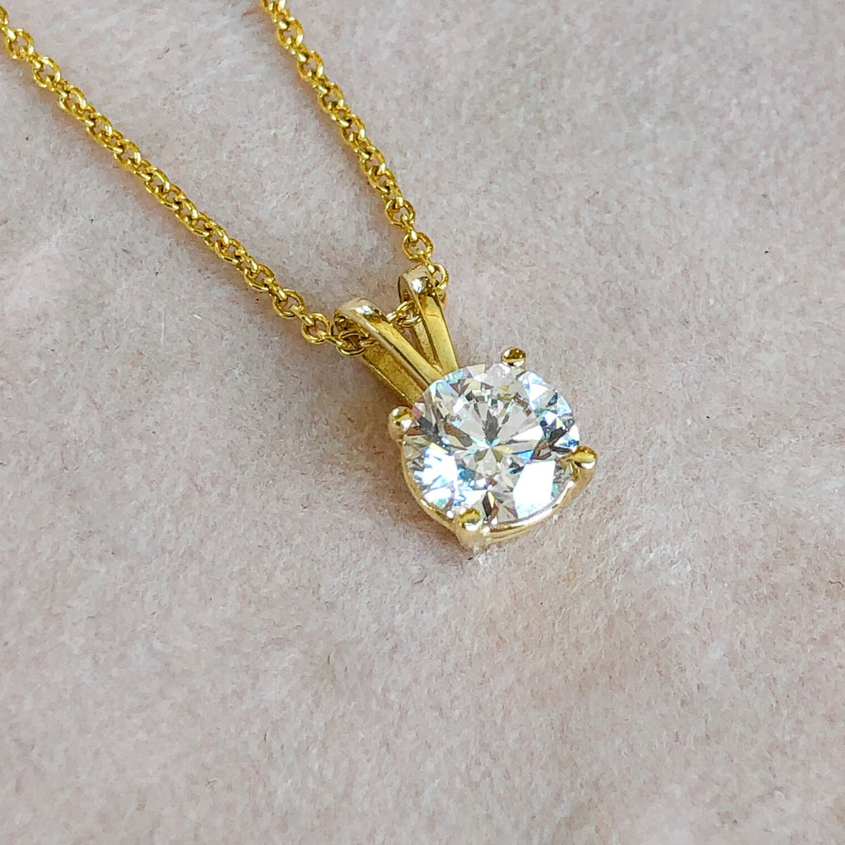 Olivia, Lab Grown Diamond Solitaire Necklace
